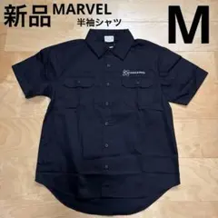 MARVEL マーベル　STARK EXPO 半袖シャツ　黒　ブラック　M 新品のサムネイル