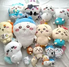 ちいかわ　ハチワレ　うさぎ　ももんが　シーサー　ぬいぐるみ　17点セット