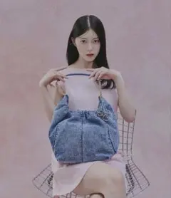 Ciara シアラ デニムルーシュドホーボーバッグチャールズアンドキース