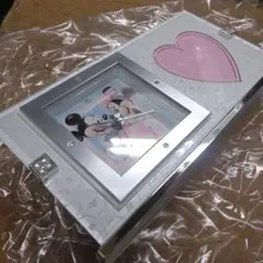 ミッキー＆ミニー ウェディングドリーム 時計付きフォトフレーム 外箱付き