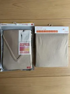 ユニクロ ヒートテックGU スタイルヒート VネックT Mサイズ 九分袖 新品