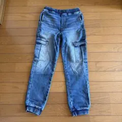 H&M キッズ 140 デニム　ジョガーパンツ