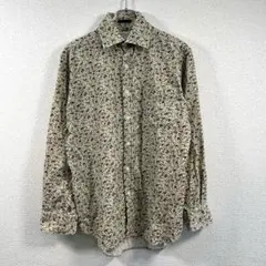 ポールスミス Paul Smith 小花柄 長袖シャツ クリーム色 コーデュロイ
