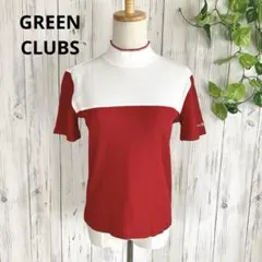 GREEN CLUBS ＊ 日本製 バイカラー モックネック 半袖 ゴルフシャツのサムネイル