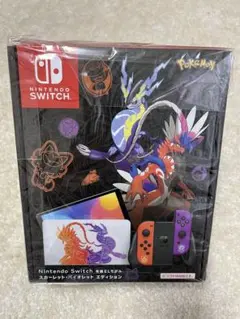 新品、未開封品‼️Switch Nintendo 有機ELモデルスカーレット・バ…