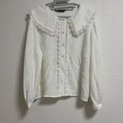 ZARA ホワイト　レース　ブラウス