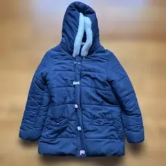 chouetteVIVEネイビー フリース裏地付き中綿コート　130