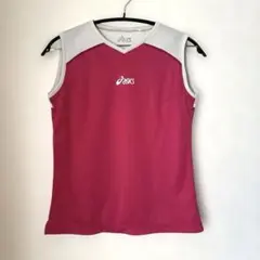 asics ピンク ノースリーブ トップス良好イチオシ商品早いもの勝ち