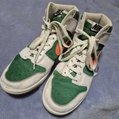 NIKE DUNK HIGH By You グリーン×オレンジ 29.5cm