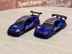 【美品】トミカプレミアム スバル WRX STI ＆ BRZレーシングカーセット