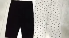【匿名配送】キッズ服 半ズボン レギンス さくらんぼ 2枚セット 120cm