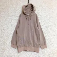 【t.i.n.k.s】ロングパーカー (M) ラインストーン ロゴ ライン