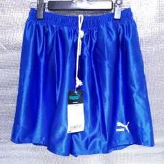 プーマ　サッカー　パンツ　光沢ブルー　Lのサムネイル