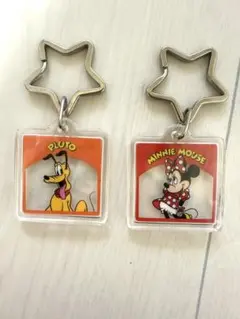 ディズニー Disney ミニー プルート キーホルダー