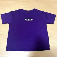 Disney ミッキーマウス 刺繍 半袖Tシャツ パープル M