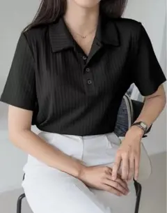 SHEIN DAZY ポロネック リブニットトップス