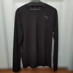PUMA ブラック 長袖カットソー L