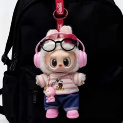 ピンク♡ラブブ服　labubu ぬいぐるみ着　可愛い　着せ替え服　6点セット