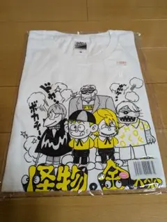 怪物くん＆金爆くん　コラボTシャツ　Mサイズ　白色　ゴールデンボンバー