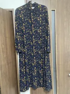 UNIQLO INES DE LA FRESSANGE 花柄シャツワンピース M