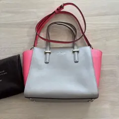 kate spade new york グレーピンク　2wayバッグ