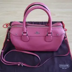 コーチ COACH 2way ハンドバッグ ショルダーバッグ ピンク