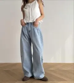 El mar（エルマール） CANAL JEAN カーブデニムパンツ XSのサムネイル