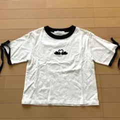 お値下げ！As Know As plus スワンプリントTシャツのサムネイル