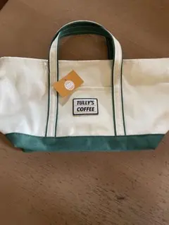 TULLY'S COFFEE トートバッグ キャンバス地 グリーン