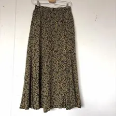 AMERICAN HORIC ネイビー×イエロー　花柄フレアスカートのサムネイル