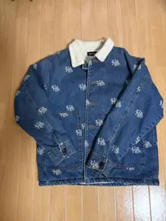 XLARGE ロゴプリント デニムボアジャケット L