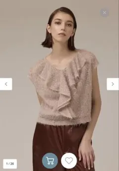 今期 グレースコンチネンタル バックフレアチュールトップ 未使用品