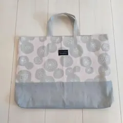 SALE ハンドメイド レッスンバッグ 絵本袋 ♩ あんぱん柄 北欧 入園入学