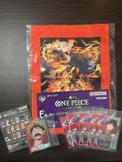ワンピースカード一番くじ　プロモーションカード5枚＋おまけ付き
