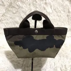 極美品✨エルベシャプリエ カモフラ トートバッグ エルベシャプリエ Herve Chapelier 2925W カモフラージュ(舟型