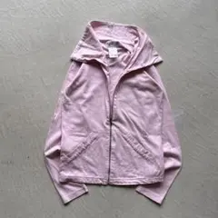 90s agnes b. pink zip up riders l/s ピンク