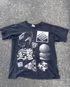 90s 1991 M.C. Escher エッシャー 空と水 アート Tシャツ - メルカリ
