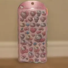 【正規品】ハローキティ ヒョウ柄 コットンパフィーシール