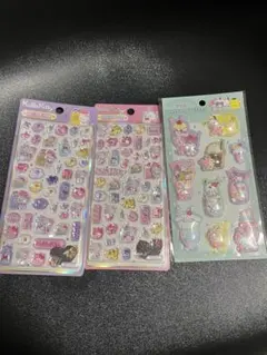 【国内正規品】サンリオシェイカーステッカー+海外限定キティボンボンドロップシール