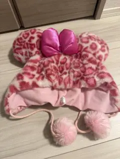 東京ディズニーリゾート　ミニー　ヒョウ柄　ファンキャップ