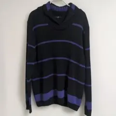 23区 HOMME ストライプ ハイネックニットＭサイズのサムネイル