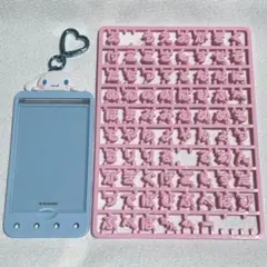 まいぱちるん　文字　ピンク　ひらがな　シナモン　チェキケース