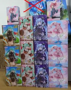 【最新含む】美少女ミク他プライズフィギュア14点