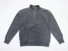 QUIKSILVER ハーフジップ スウェット トレーナー　Lサイズ　ダークグレのサムネイル