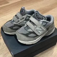 New Balance ニューバランス　990 グレー キッズスニーカー15cm