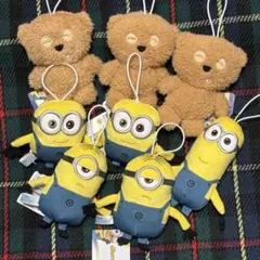 ミニオンマスコット　8点まとめ売り　新品タグ付き　ラウンドワン限定