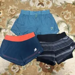 Gymshark & New Balance ショーツ 3点セット