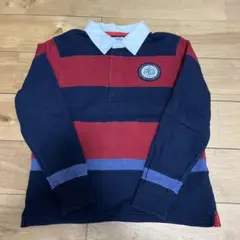 美品J.PRESS ストライプ 厚手ポロシャツ 130