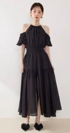 rienda 2WAYホルターネックロンパース 春服 夏服のサムネイル