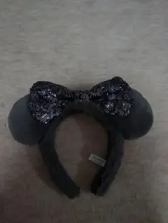 ミニー　グレー　もこもこ　カチューシャ　ディズニーリゾート